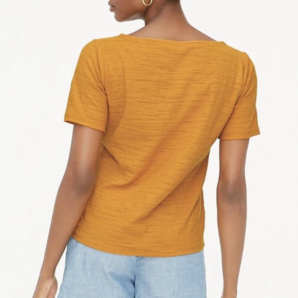 NWT J.Crew Open-Neck Tee - Picture 4 of 9